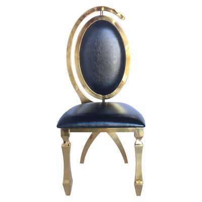 ভালো দাম SS 201 ফ্রেম ইভেন্ট ডাইনিং চেয়ার ভোজসভার জন্য দৃশ্যত প্রভাবশালী অনলাইন