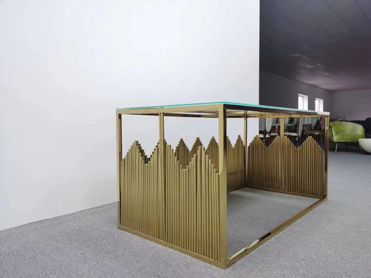 ভালো দাম নতুন মডেল আয়তক্ষেত্রাকার স্টেইনলেস স্টীল পার্টি ইভেন্ট গোল্ড বিবাহের টেবিল অনলাইন