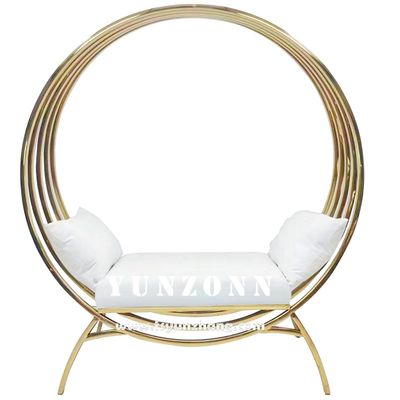 ভালো দাম ক্লাসিক বিবাহের দম্পতি সোফা সেট বৃত্তাকার বিবাহের সিংহাসন পাখি খাঁচা চেয়ার অনলাইন