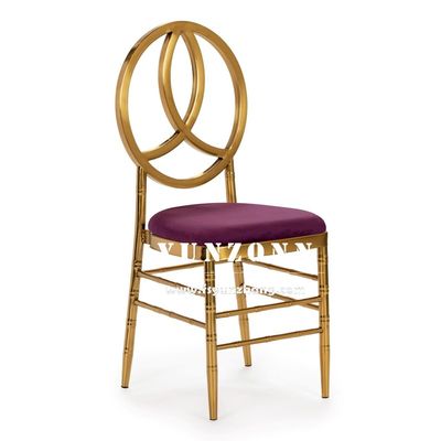 ভালো দাম স্বর্ণ ধাতু স্টেইনলেস স্টীল হোটেল ভোজ ফিনিক্স চেয়ার স্ট্যাকিং ইভেন্ট পার্টি চেয়ার বিবাহের চেয়ার অনলাইন