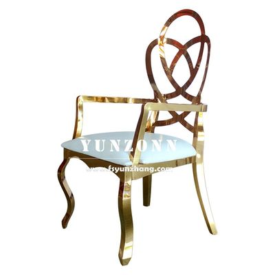 ভালো দাম ফ্যান্সি বিবাহের আসবাব রোজ খোদাই ব্যাক হোটেল রেস্টুরেন্ট চেয়ার স্বর্ণ স্টেইনলেস স্টীল ভোজের চেয়ার অনলাইন