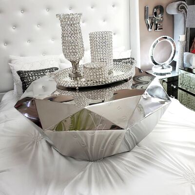 ভালো দাম ডায়মন্ড বিলাসবহুল আধুনিক লিফট শীর্ষ কফি টেবিল লিভিং রুমের জন্য স্টেইনলেস স্টীল সহ টেকসই ধাতব আসবাবপত্র অনলাইন