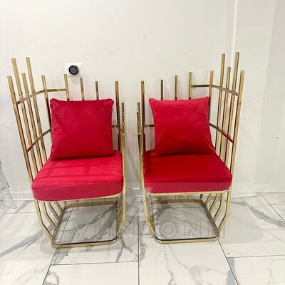 ভালো দাম পার্টির জন্য নতুন ডিজাইন ব্যাঙ্কোয়েট ওয়েডিং কুইন গোল্ডেন থ্রোন বার্ডকেজ চেয়ার সোফা চেয়ার ডেকোরেটিভ অনলাইন