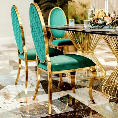 ভালো দাম টেকসই স্টেইনলেস স্টিল ওয়েডিং চেয়ার ফ্যান্সি গোল্ড স্ট্যাকযোগ্য আউটডোর জিম অ্যাপার্টমেন্ট ভিলা ওভাল ব্যাক রেস্টুরেন্ট ব্যাঙ্কোয়েট রেন্টালের জন্য অনলাইন