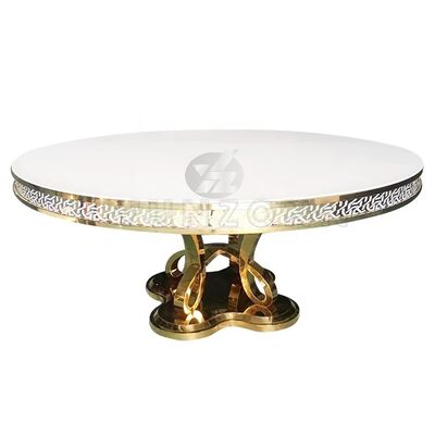 ভালো দাম আধুনিক বিলাসবহুল এমডিএফ/গ্লাস টপ ডাইনিং টেবিল আউটডোর হোটেল আসবাবপত্র বিয়ের পার্টি অনলাইন