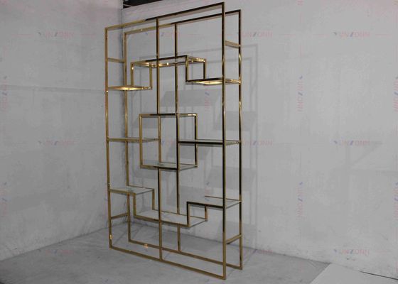 ভালো দাম স্টেইনলেস স্টীল গোল্ডেন আধুনিক ওয়াইন রাক ক্যাবিনেট হালকা ক্লাসিক বিলাসিতা অনলাইন