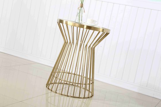 ভালো দাম ইভেন্ট শোভাকর জন্য বিলাসবহুল গোল্ডেন স্টেইনলেস স্টীল বিবাহের আয়না কেক টেবিল অনলাইন