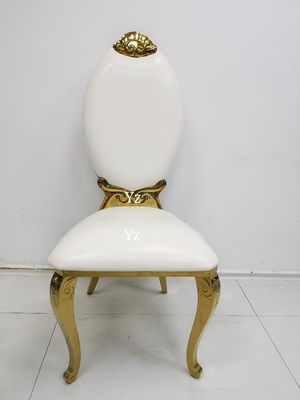 ভালো দাম ইভেন্টের জন্য ডাইনিং হাই ব্যাক ওয়েডিং ভোজ চেয়ার ফ্যাব্রিক স্টেইনলেস স্টিল W50xD65xH110cm অনলাইন