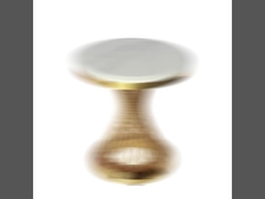 6-8 জনের জন্য ইস্পাত টিউব বেস সহ সমৃদ্ধ গোলাকার ডাইনিং টেবিল