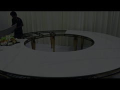 বিয়ের জন্য স্টেইনলেস স্টীল গোল্ড রক প্লেট রিং টেবিল ২০ জন বা তার বেশি লোকের জন্য